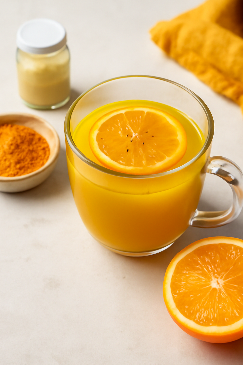 Infusión Detox de Cúrcuma y Naranja
