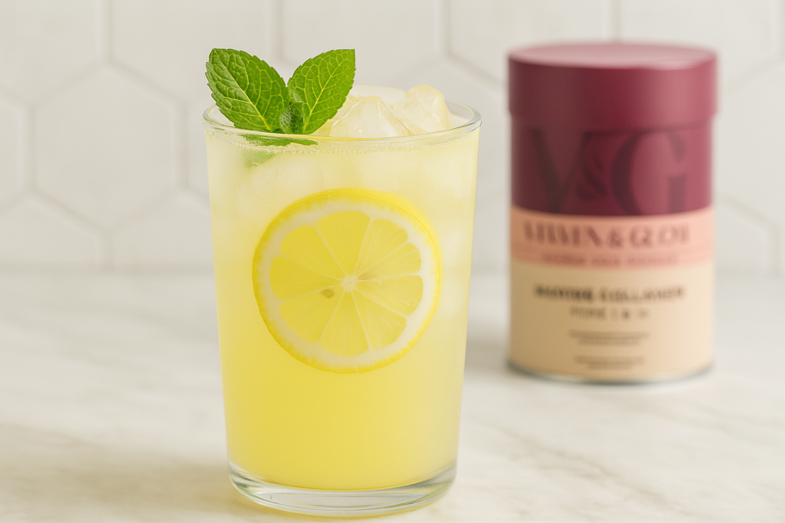 Limonada Detox Refrescante con Colágeno