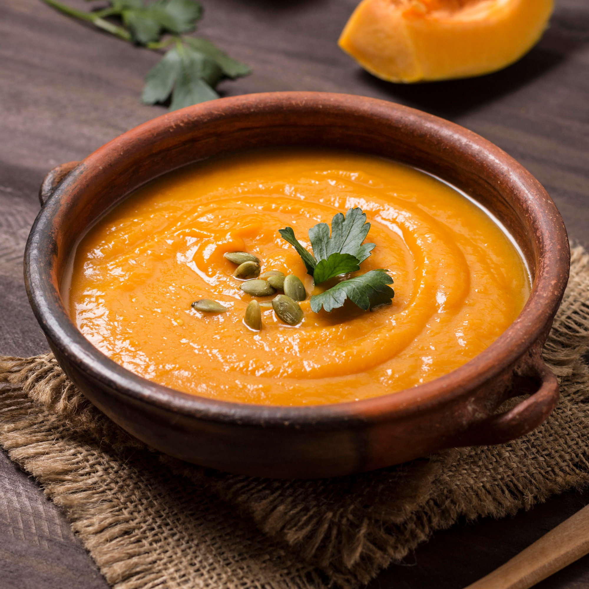 Crema Detox de Calabaza y Naranja