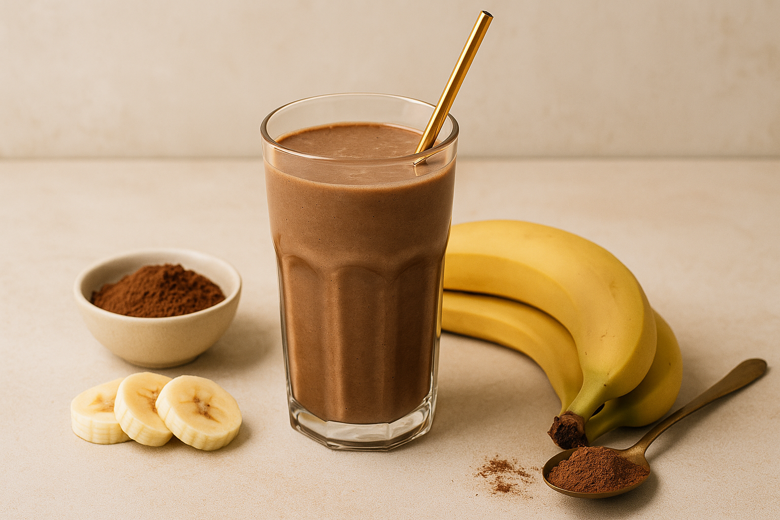 Smoothie de Plátano y Cacao con Inositol