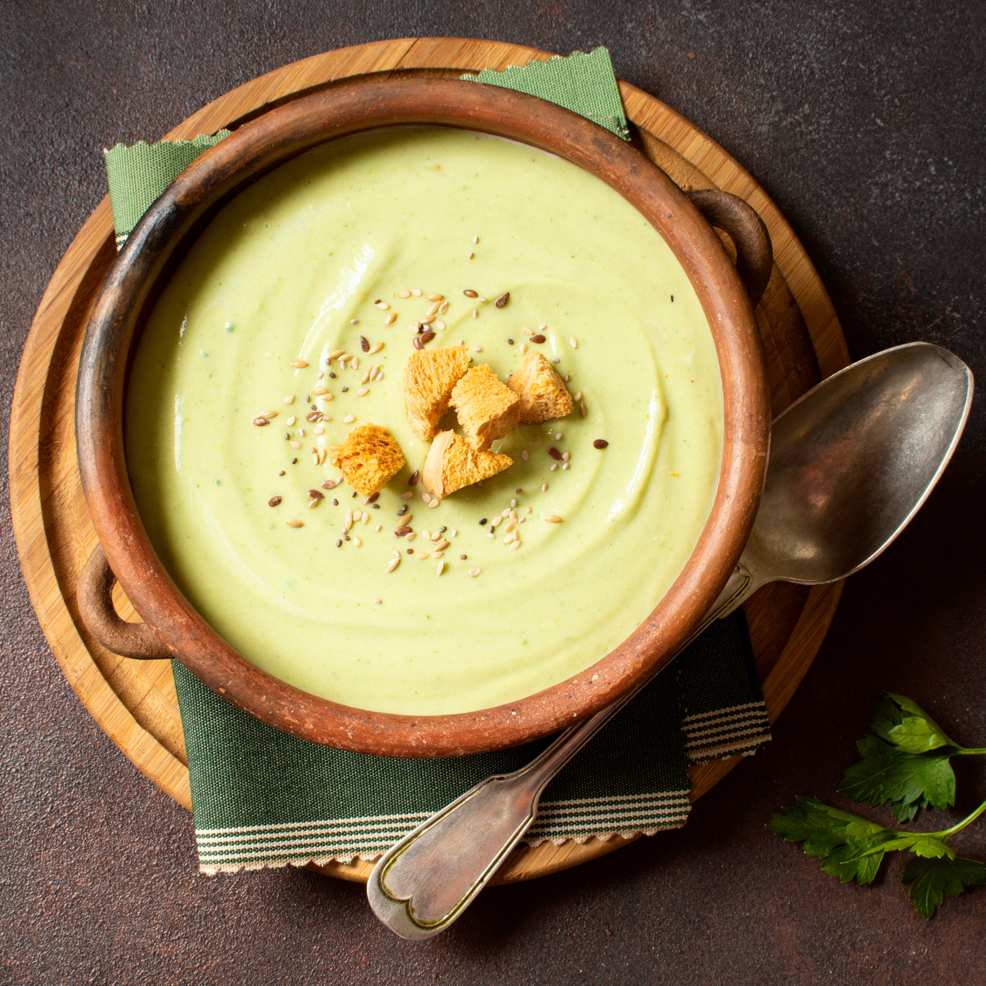 Crema de Espárragos y Lima