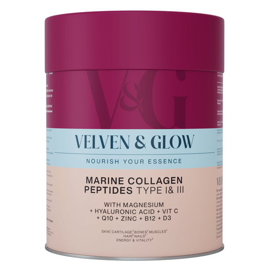 Colágeno Marino Hidrolizado con Magnesio, Ácido Hialurónico, Vitamina C, Coenzima Q10, Vitaminas D3 y B12