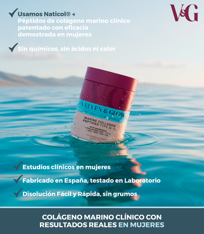 Colágeno Marino Hidrolizado con Magnesio, Ácido Hialurónico, Vitamina C, Coenzima Q10, Vitaminas D3 y B12