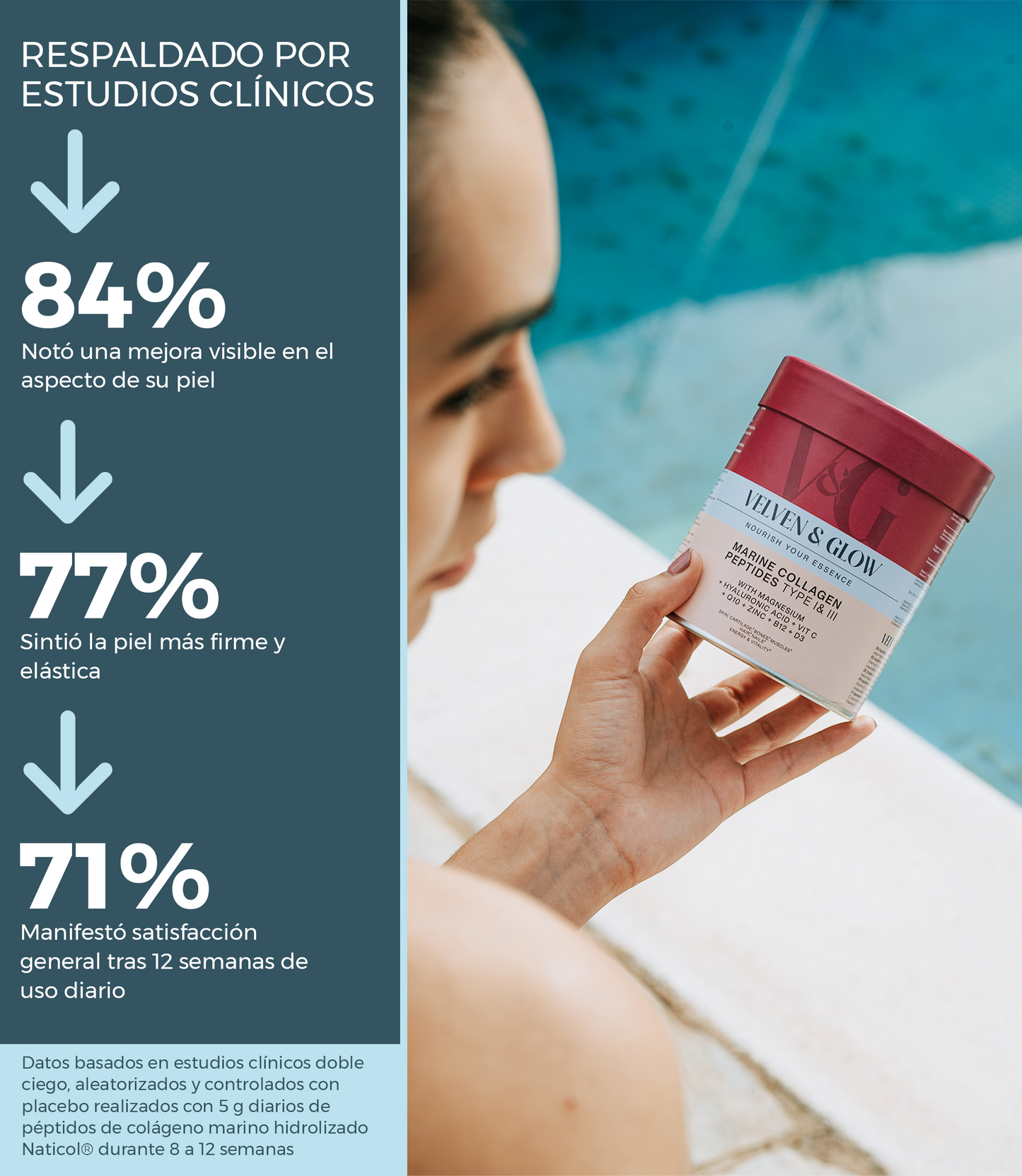 Colágeno Marino Hidrolizado con Magnesio, Ácido Hialurónico, Vitamina C, Coenzima Q10, Vitaminas D3 y B12